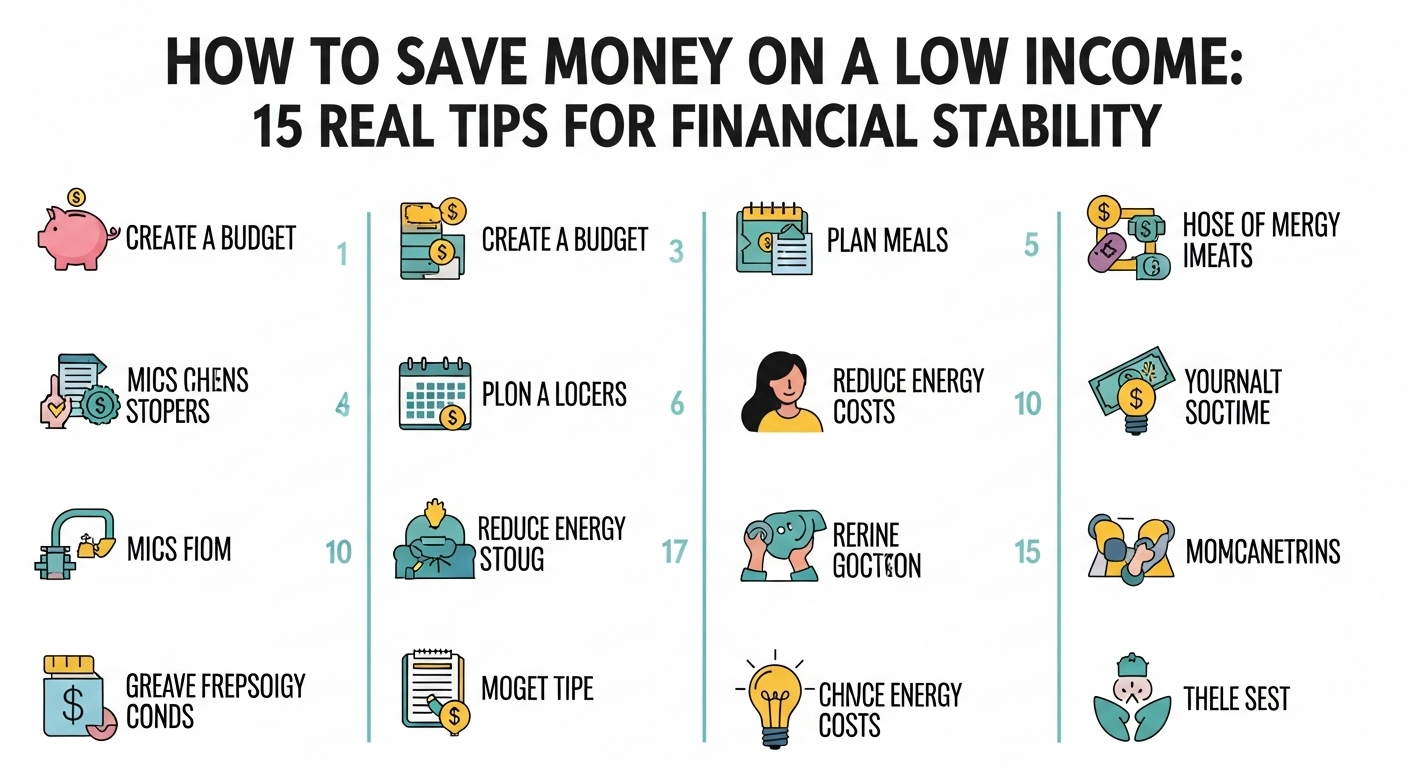 How to Save Money on a Low Income: 15 Real Tips for Financial Stability